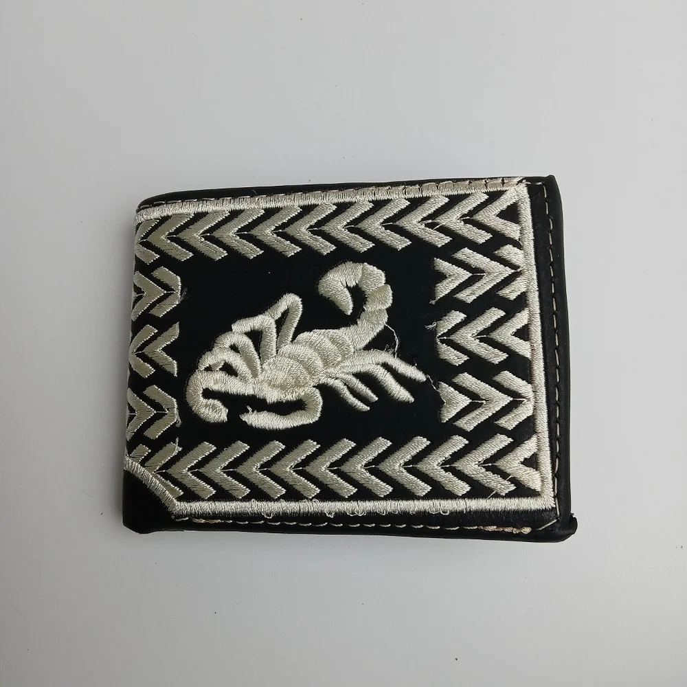 Men's‎ Western Wallet Genuine Leather Hand Crafted Bifold Cowboy Rodeo Wallet